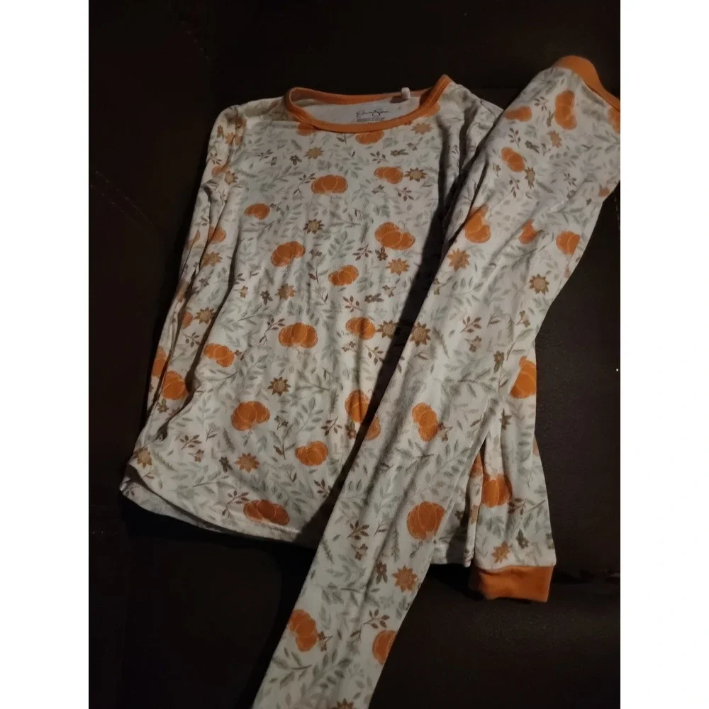 Jessica Simpson Halloween fall autumn pumpkin pajamas size 12